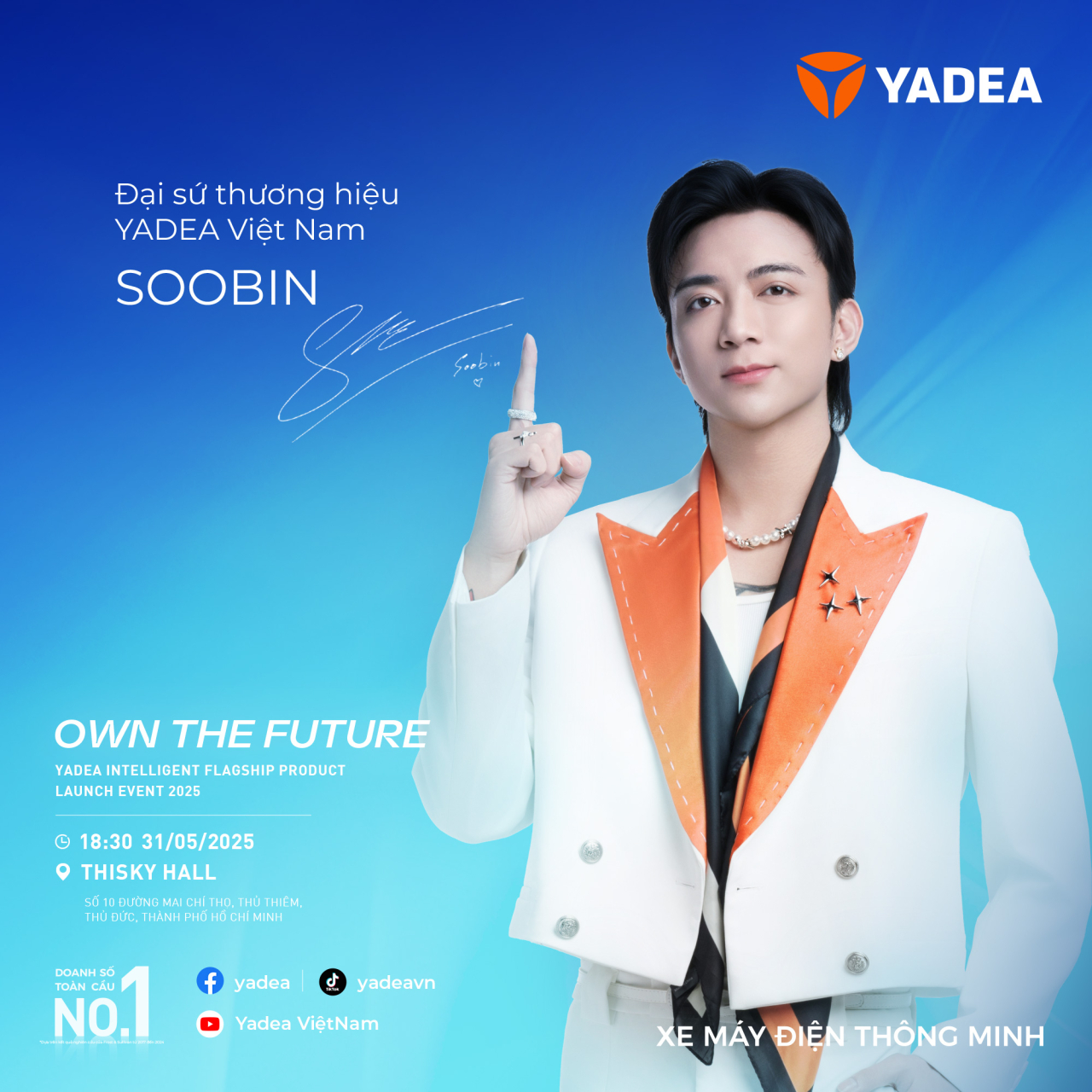 499937355_1007605671543569_1639941696522107183_n Đại sứ mới của YADEA gọi tên Soobin – Khai mở kỷ nguyên di chuyển thông minh