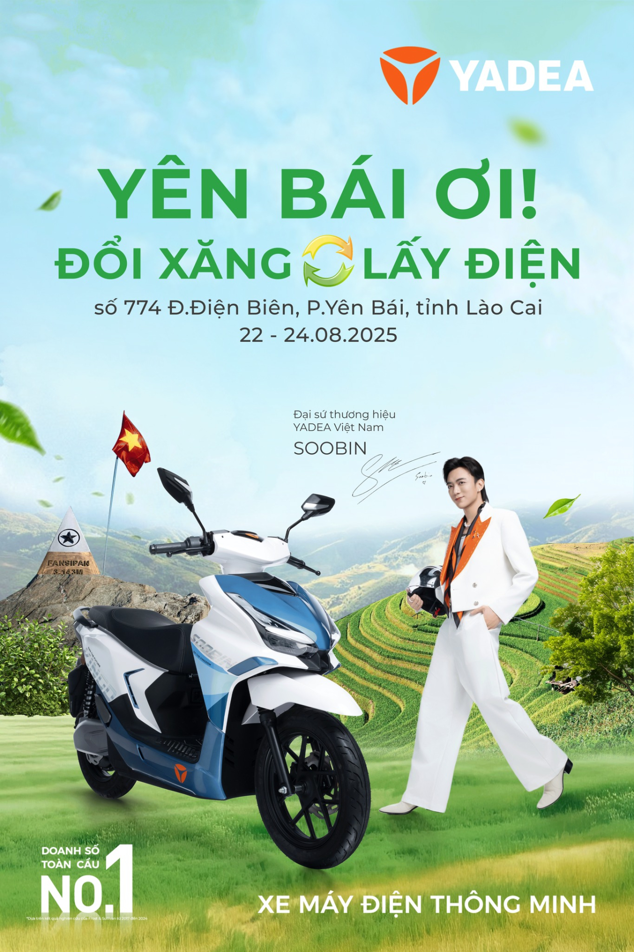 Sống xanh, lái sạch – Đổi xăng lấy xe điện cùng Yadea tại Yên Bái