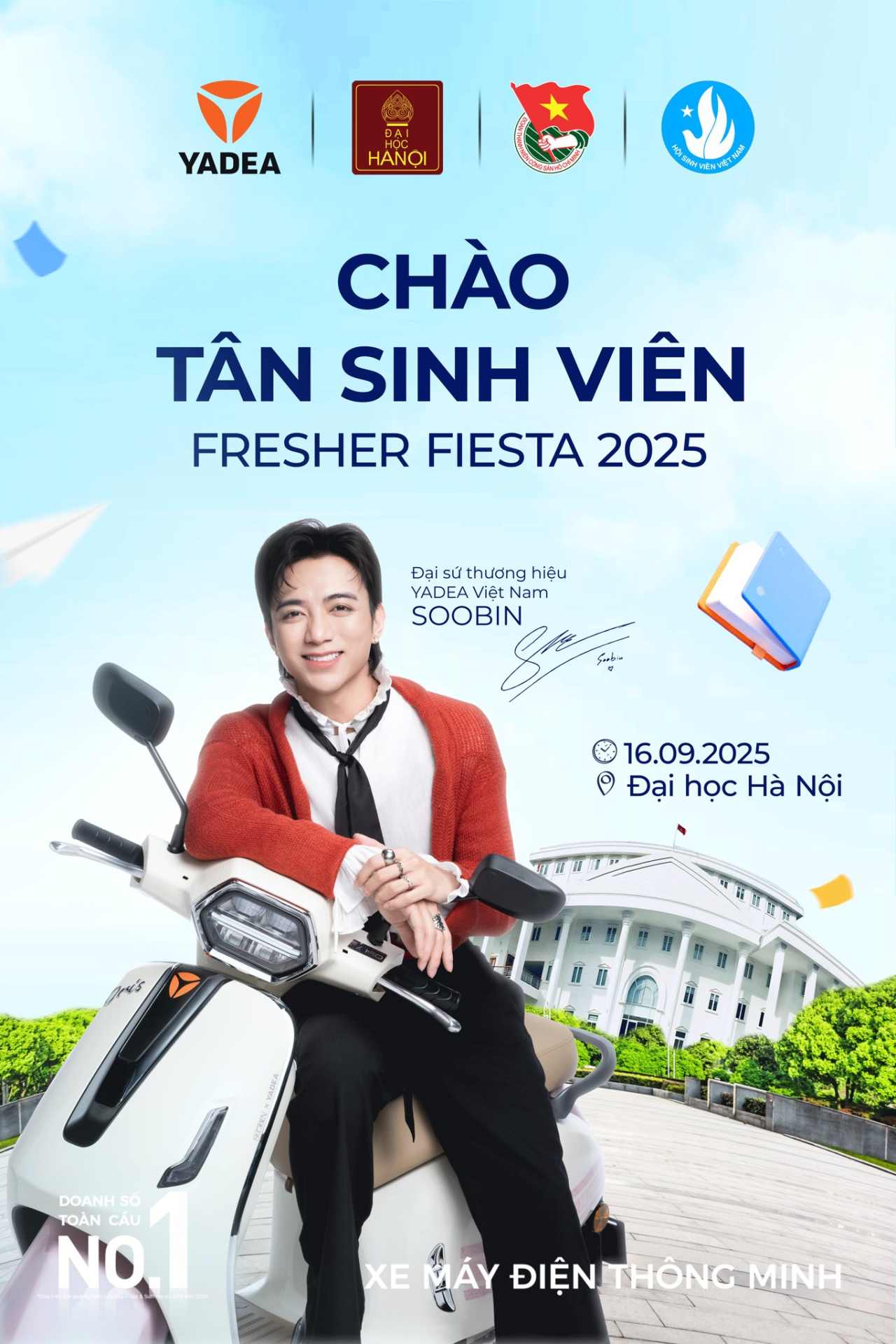 YADEA “đổ bộ” Fresher Fiesta 2025 tại Đại học Hà Nội