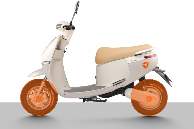 Phanh xe trước sau Vigor mobile Xe Máy Điện YADEA VIGOR NÂNG CẤP
