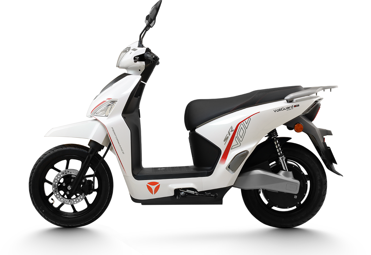 V002 U50 trắng có bóng Xe Máy Điện YADEA VOLTGUARD U50