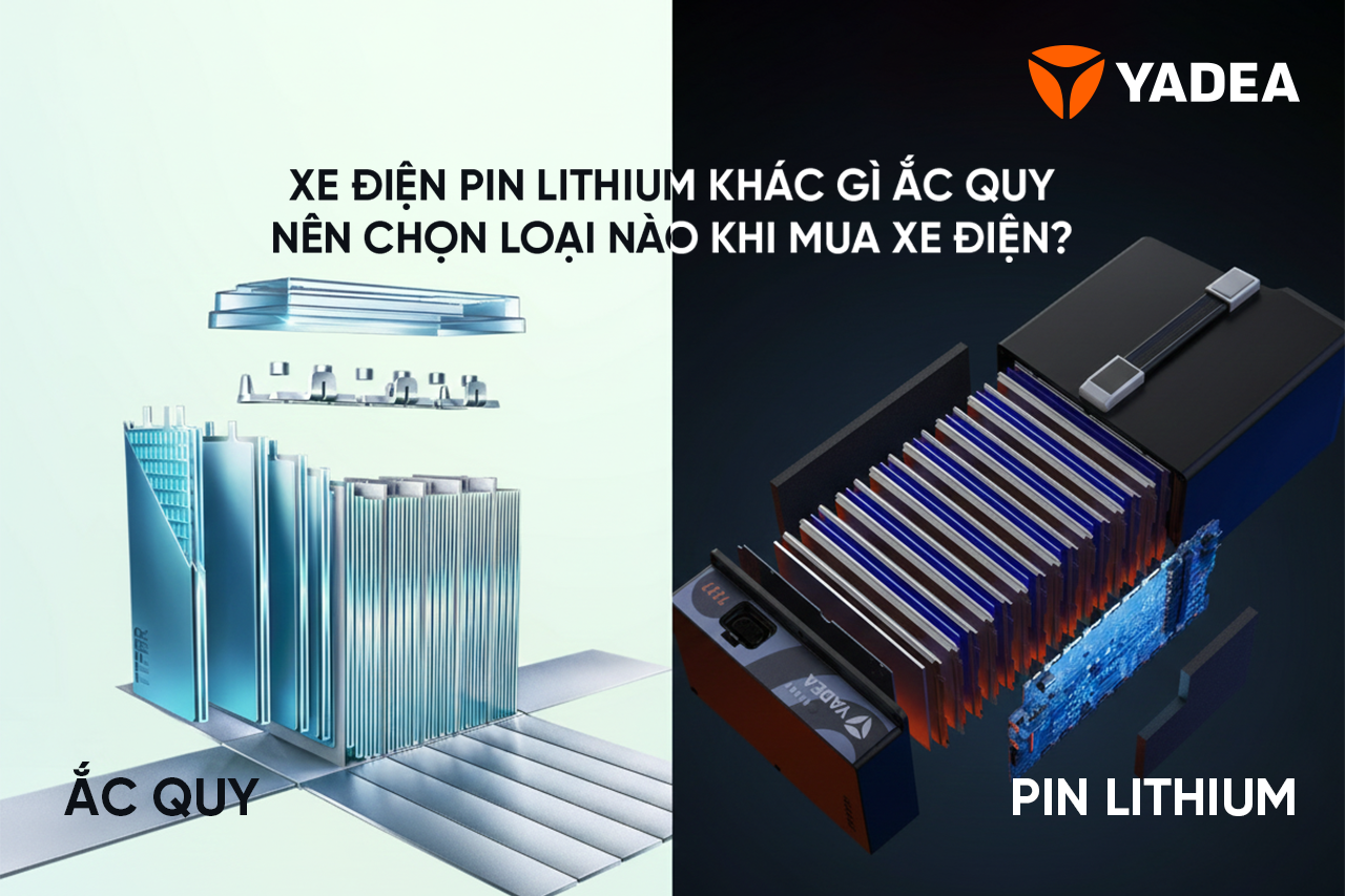 Xe điện pin lithium khác gì ắc quy? Nên chọn loại nào khi mua xe máy điện?