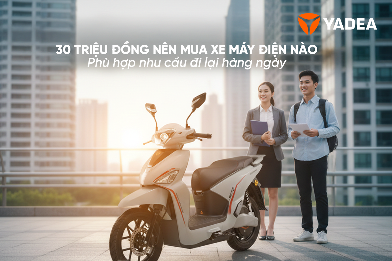30 triệu nên mua xe máy điện nào an toàn cho nhu cầu đi làm hàng ngày?