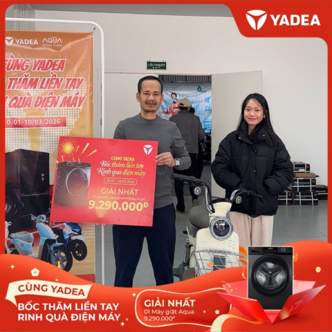 615816604_1189152866722181_3573255418236361860_n Chúc mừng khách hàng trúng thưởng chương trình Tết YADEA 2026