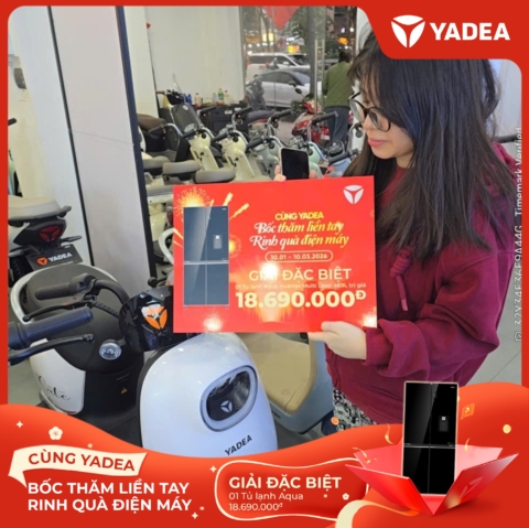 619265999_1199037882400346_4665230096343867421_n Lộc xuân gõ cửa – Nhiều khách hàng YADEA may mắn nhận quà điện máy AQUA giá trị