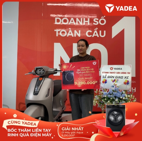 620158792_1199050029065798_170331316469541609_n Lộc xuân gõ cửa – Nhiều khách hàng YADEA may mắn nhận quà điện máy AQUA giá trị