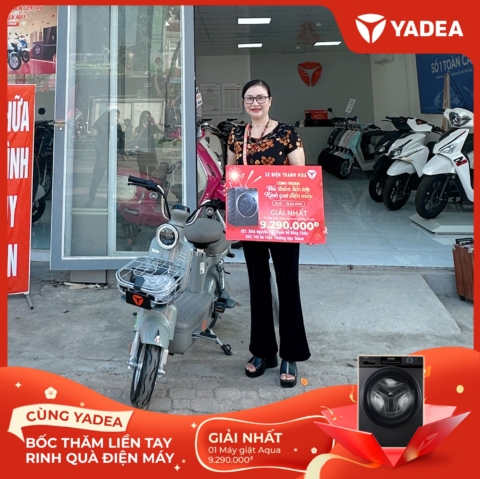 621954721_1199050199065781_2584520016658635404_n Lộc xuân gõ cửa – Nhiều khách hàng YADEA may mắn nhận quà điện máy AQUA giá trị