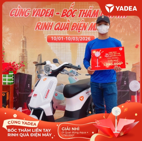 622365114_1199049865732481_7390983731170580960_n Lộc xuân gõ cửa – Nhiều khách hàng YADEA may mắn nhận quà điện máy AQUA giá trị