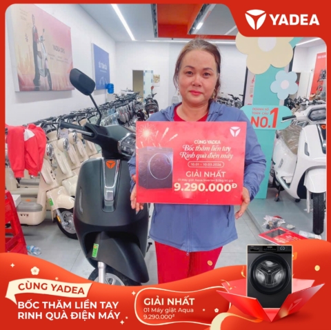 622535643_1199049962399138_7833649755166121749_n Lộc xuân gõ cửa – Nhiều khách hàng YADEA may mắn nhận quà điện máy AQUA giá trị