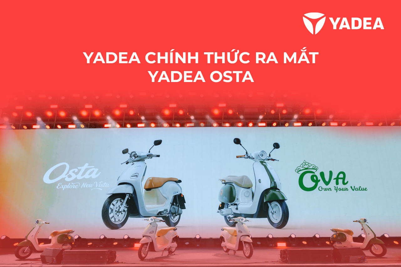 0303 Chính thức ra mắt Osta Yadea chính thức ra mắt Yadea Osta xe máy điện cao cấp phong cách Neo-retro, định hình chuẩn mực di chuyển thông minh mới