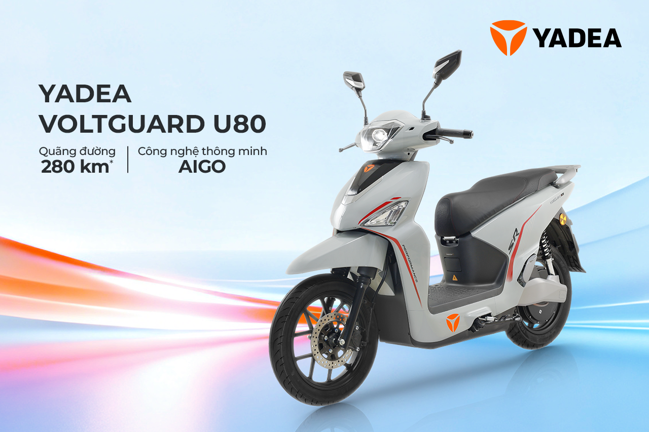 YADEA Voltguard U80 – Xe Điện Thông Minh Đi Tới 280km