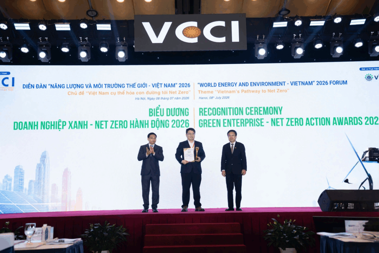 YADEA Việt Nam giành cú đúp giải thưởng tại Diễn đàn “Năng lượng và Môi trường thế giới Việt Nam” 2026
